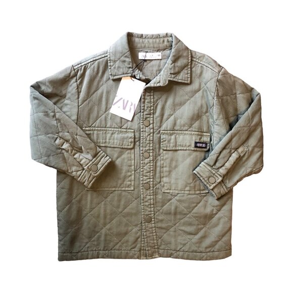 Zara Boys Quilted JacketGreen